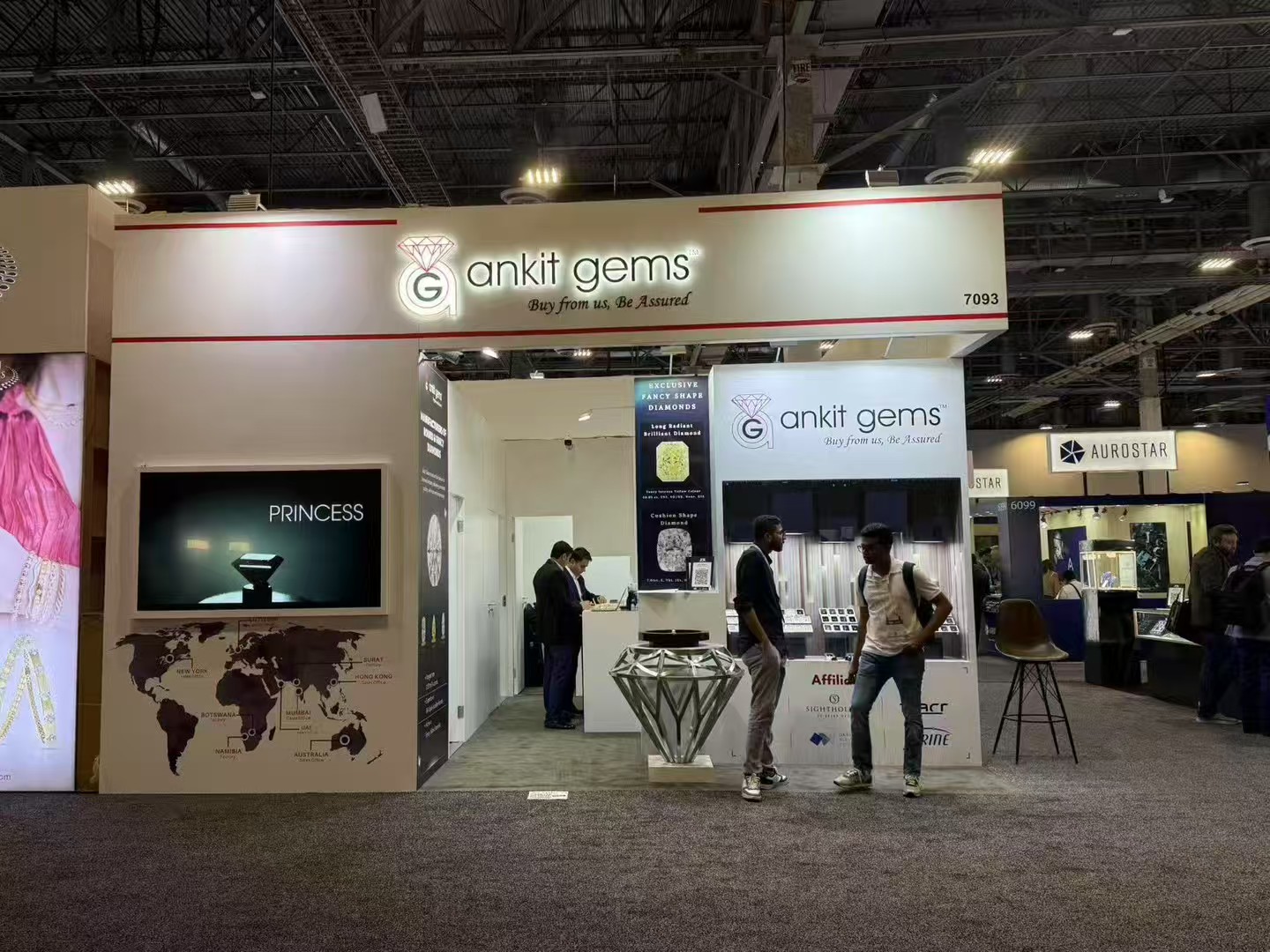 Ankit Gems stand at JCK