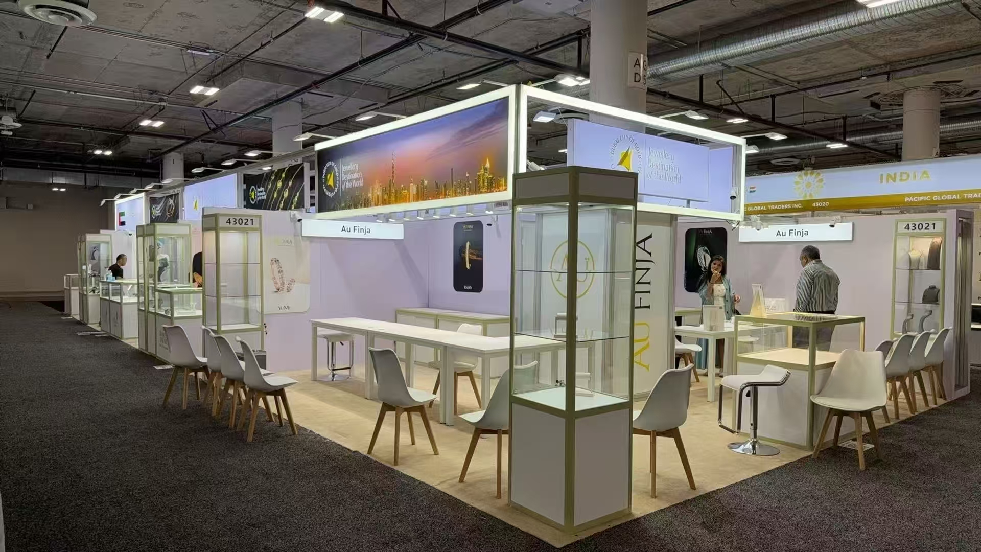 Au Finja stand at JCK