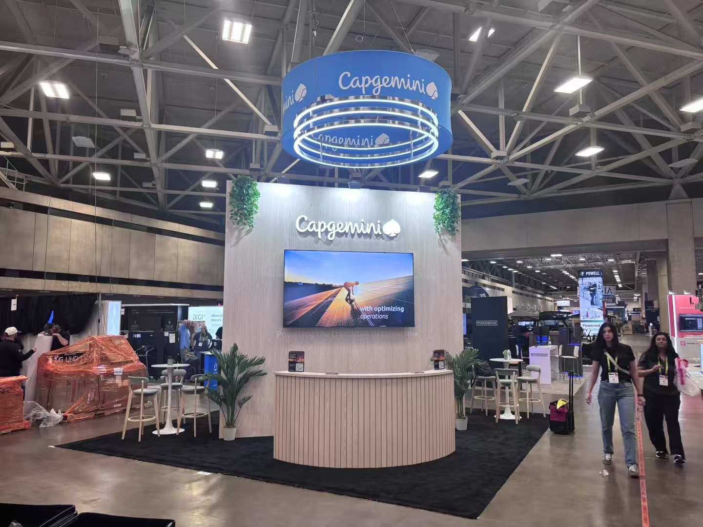 Capgemini stand at CES