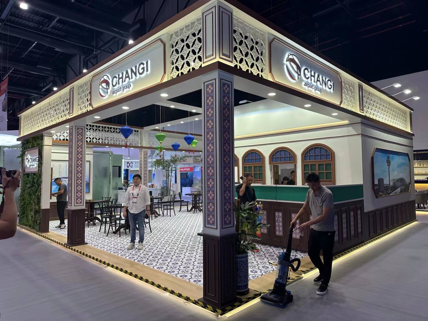 Changi Airport Group stand at Seatrade Cruise