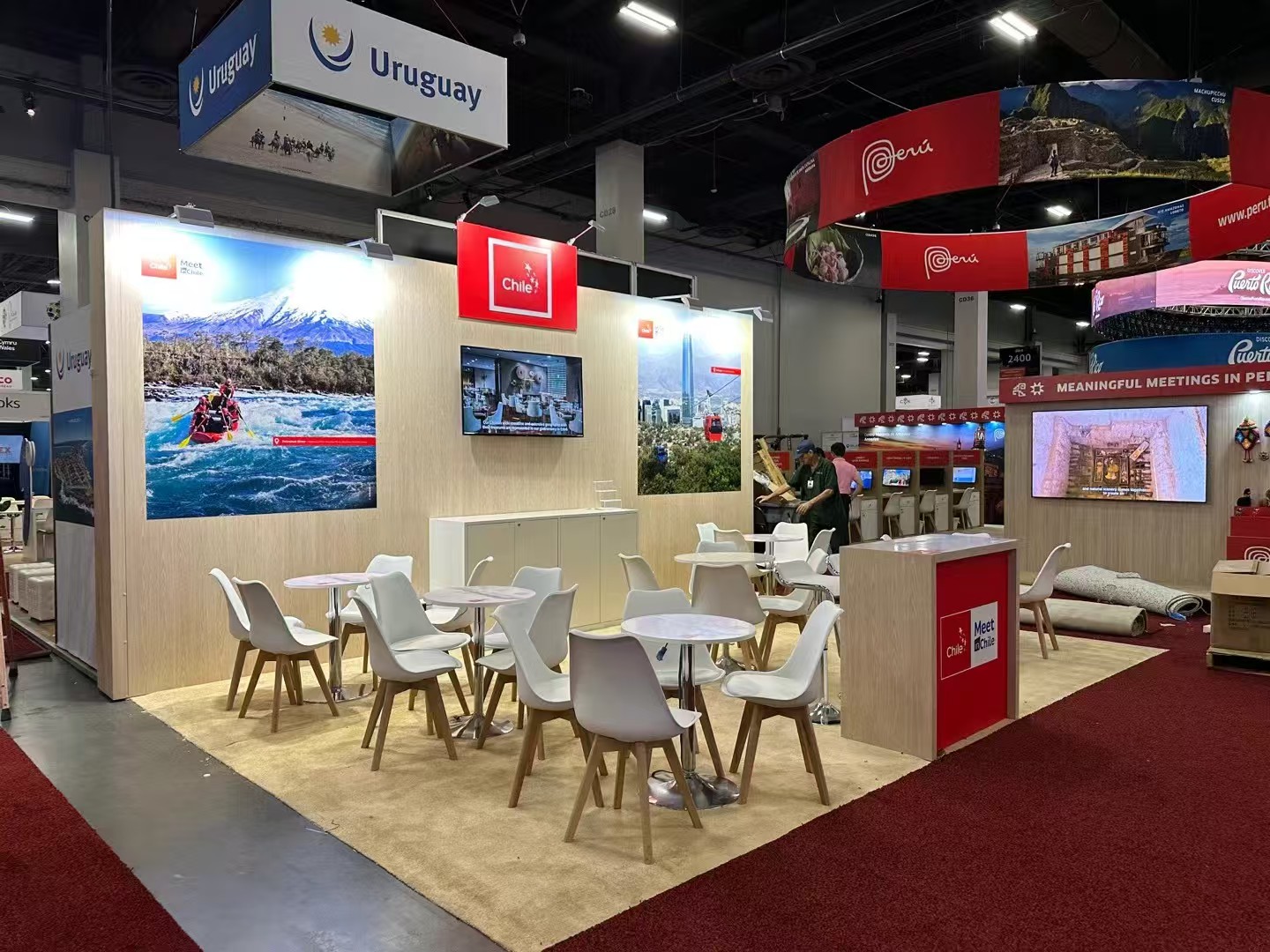 Chile Pavilion stand at IMEX America