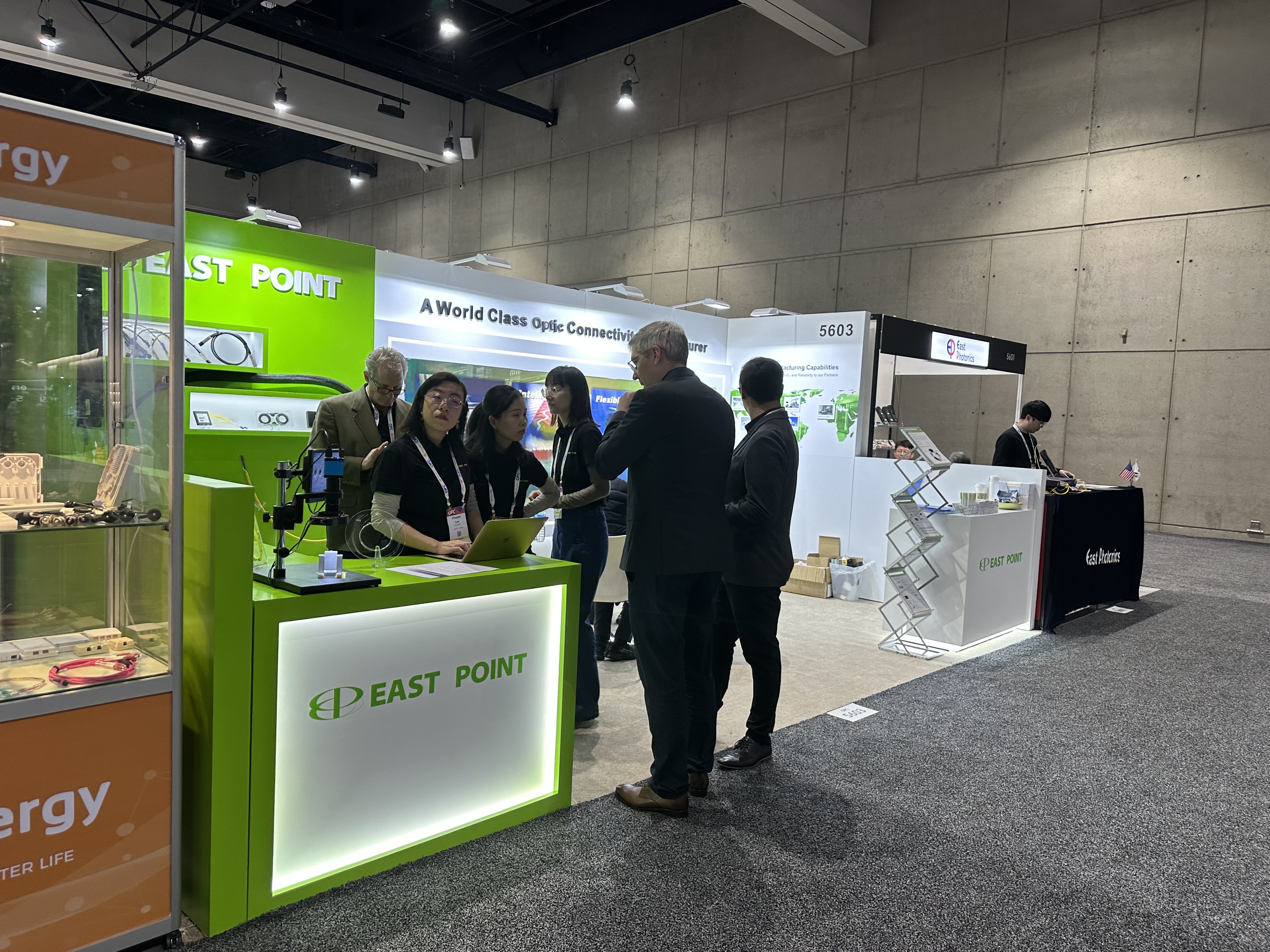 East Point Photonics stand at OFC
