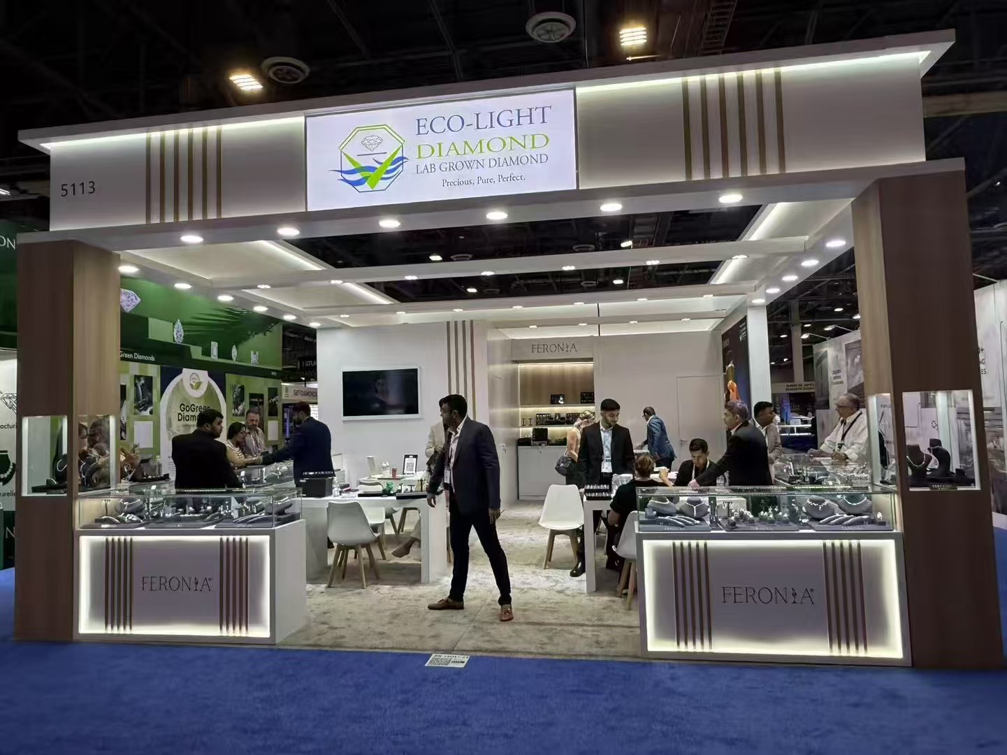 Eco-Light Diamond stand at JCK