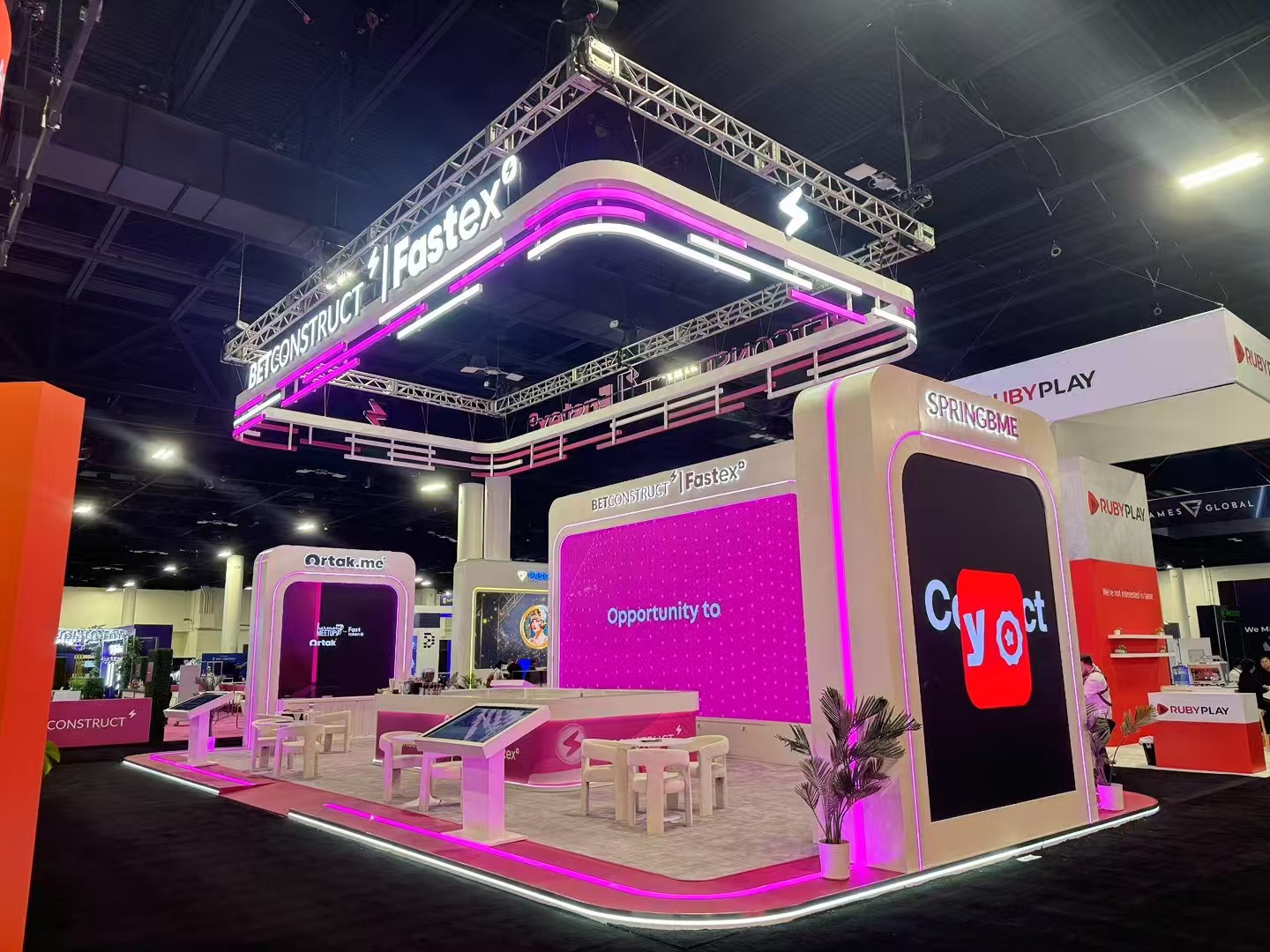 Fastex stand at Global Gaming Expo