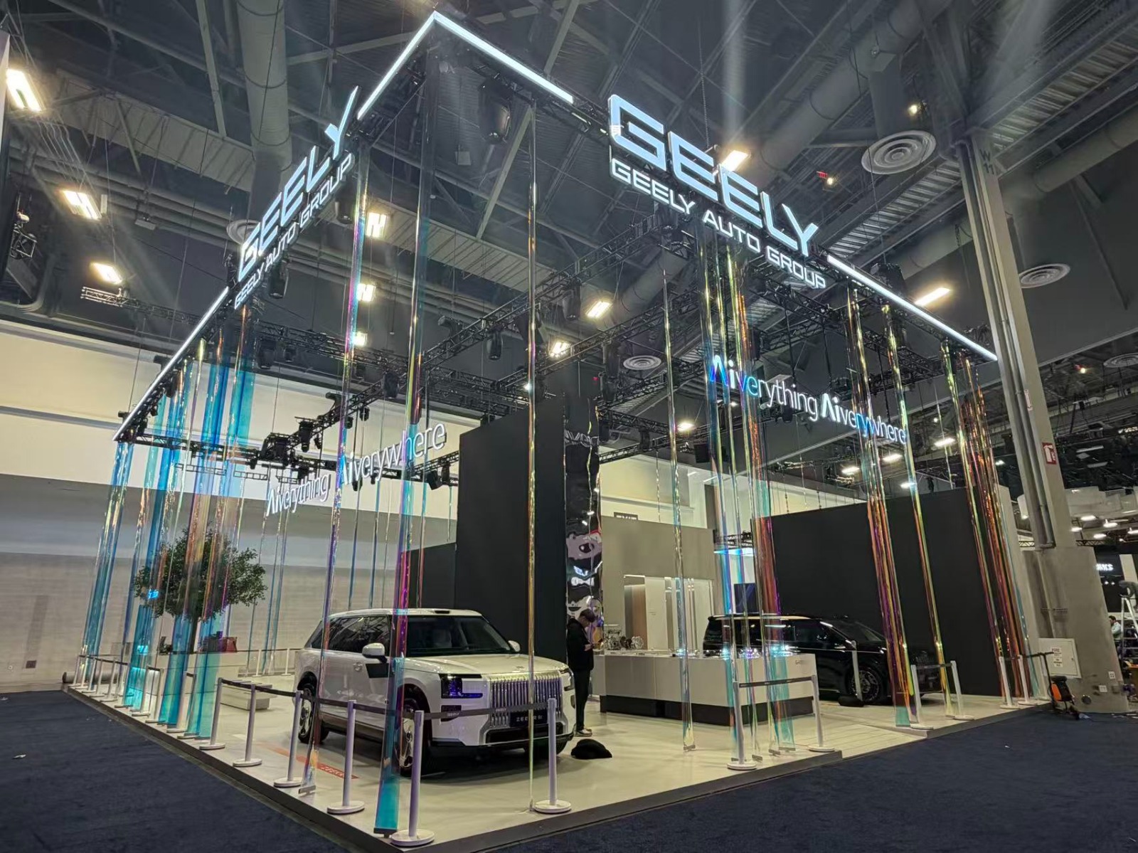 Geely Auto Group stand at CES