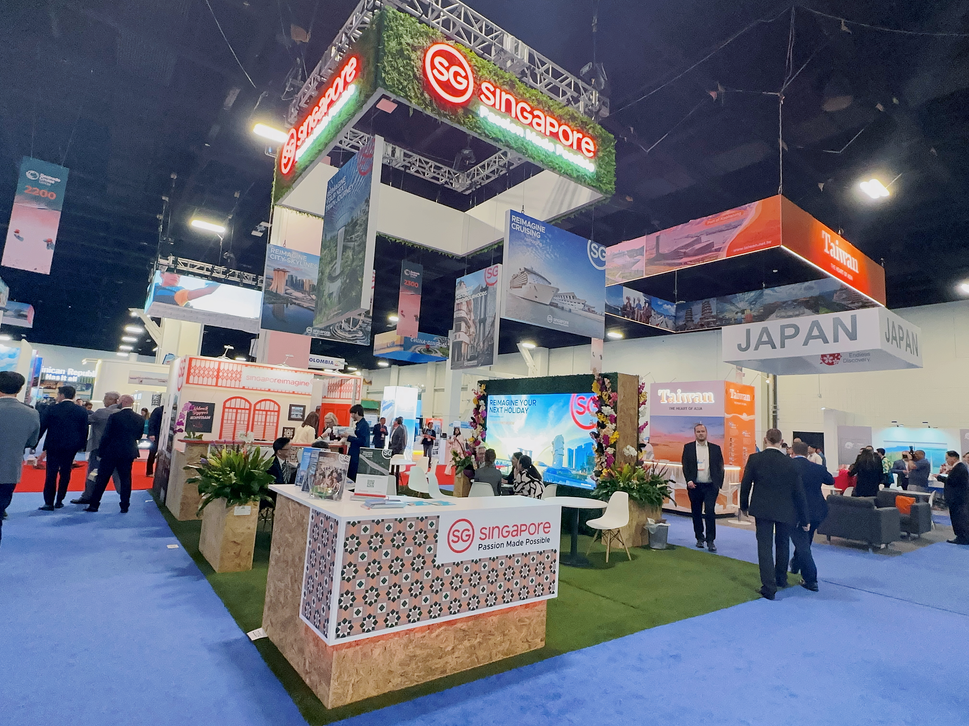 Singapore Pavilion stand at IMEX America