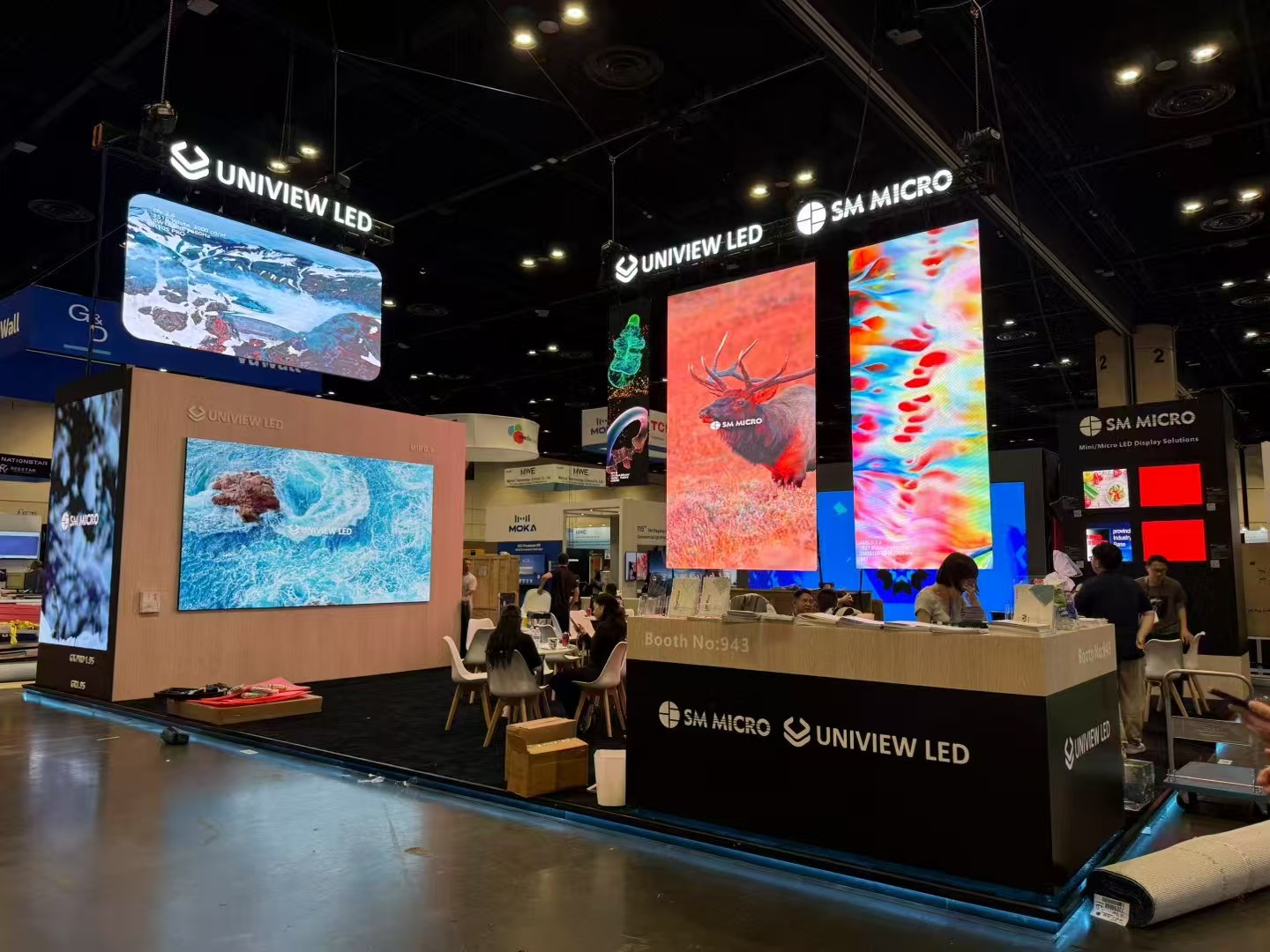 Uniview LED stand at InfoComm