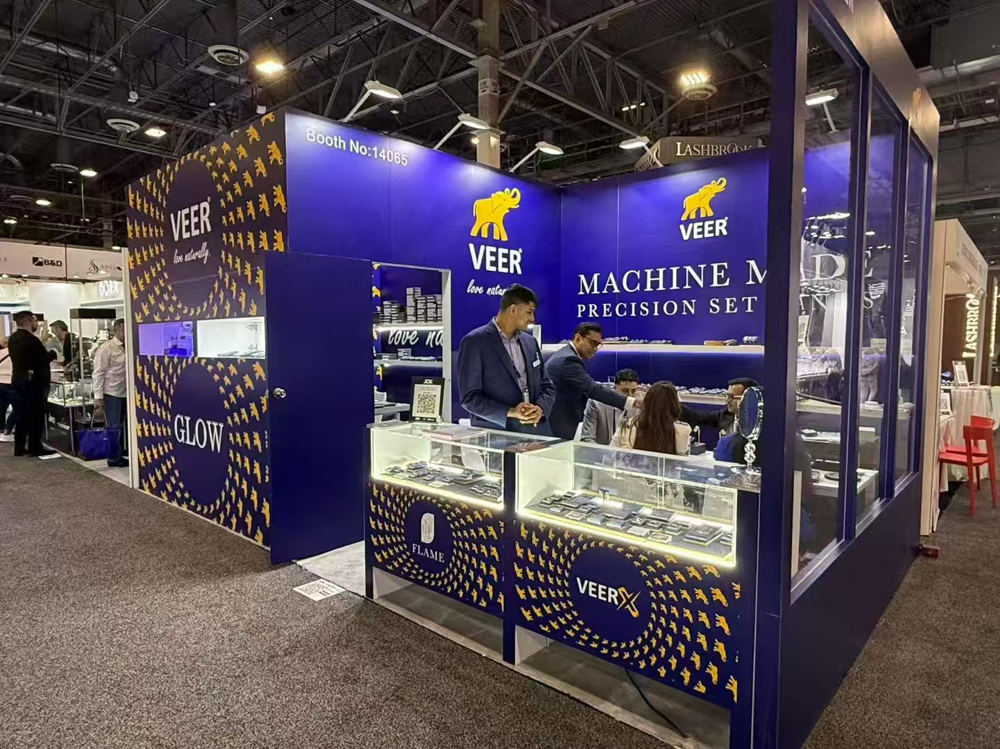 Veer Diamonds stand at JCK