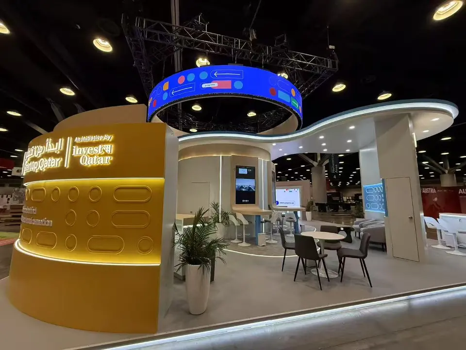 Qatar trade show exhibit at Websummit Canada 2025