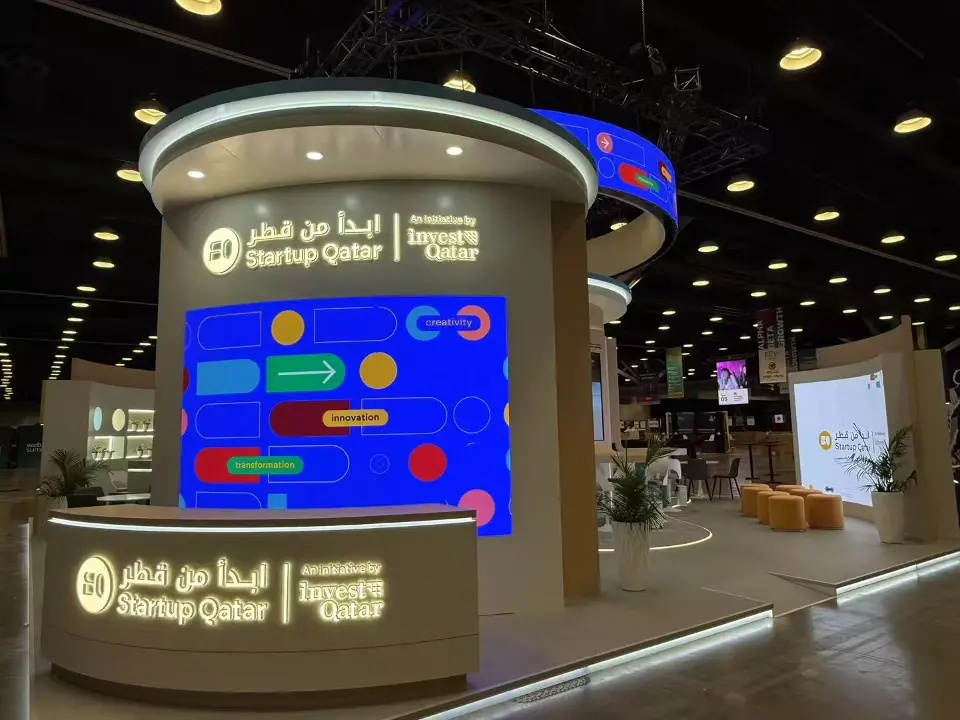 Qatar trade show exhibit at Websummit Canada 2025