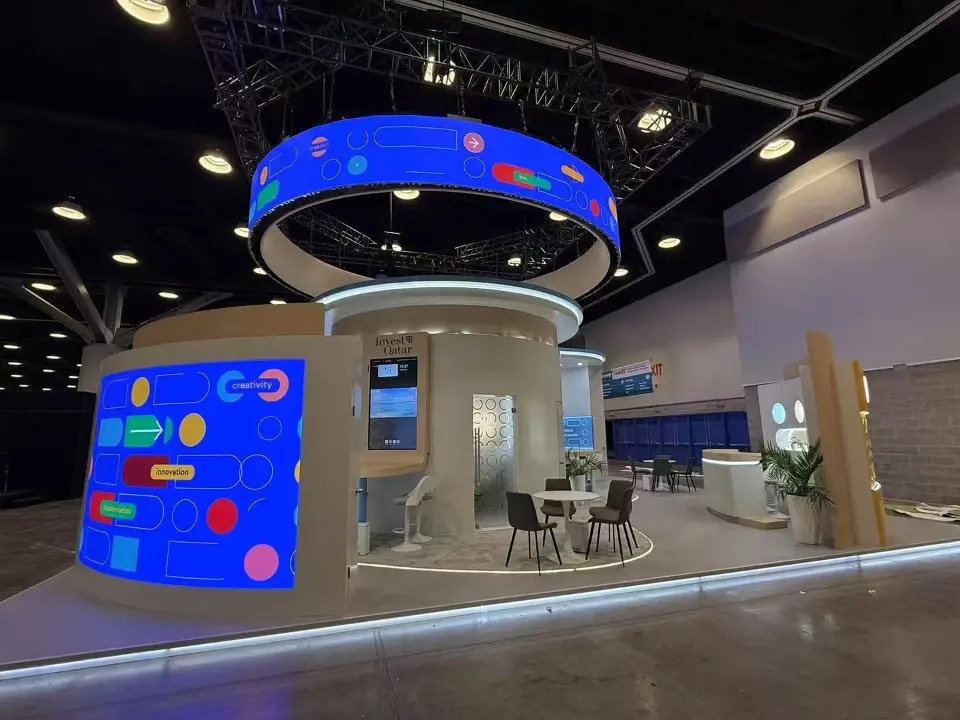 Qatar trade show exhibit at Websummit Canada 2025