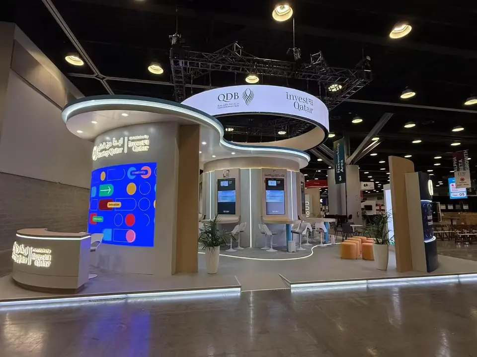 Qatar trade show exhibit at Websummit Canada 2025