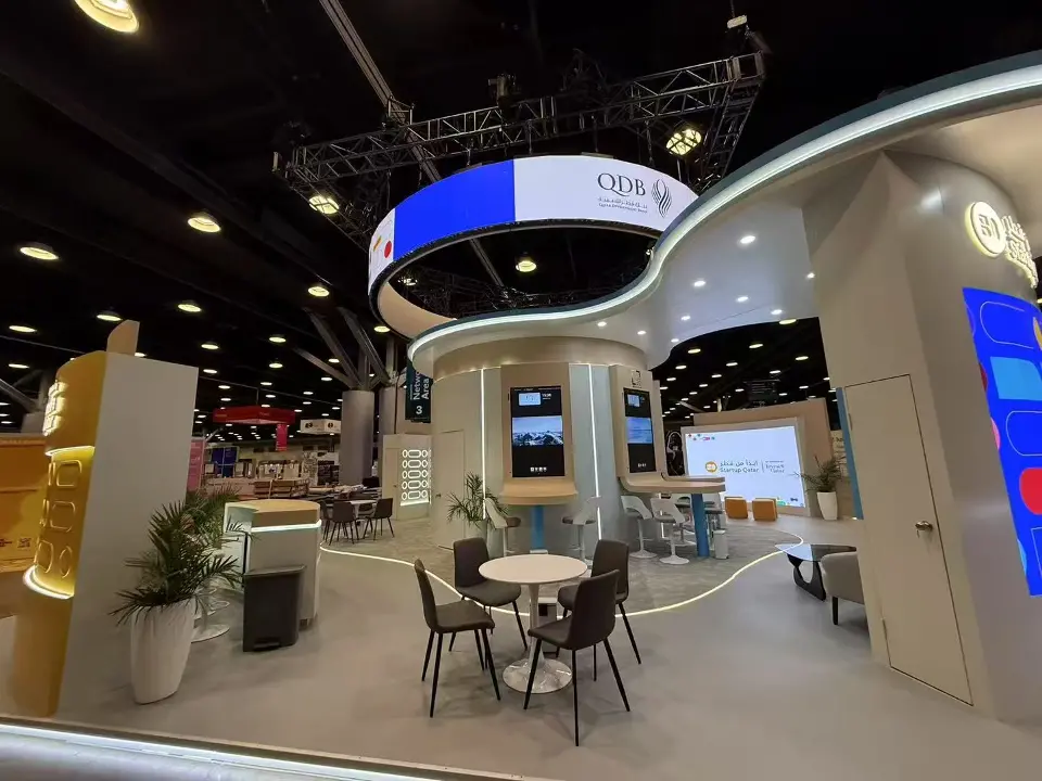 Qatar trade show exhibit at Websummit Canada 2025