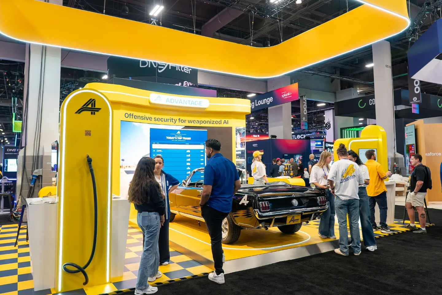 A booth detail at Black Hat USA 2026