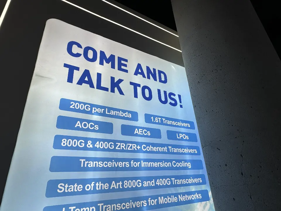 Close view of the Come and talk to us product list graphic