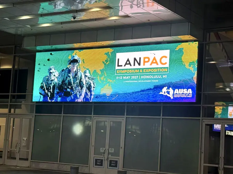 Trade show booth at AUSA 2026 in Washington DC