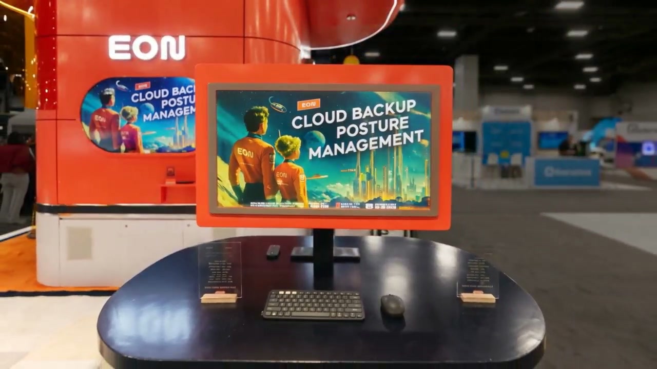 EON booth at AWS 2024, designed and built by ET EXPO